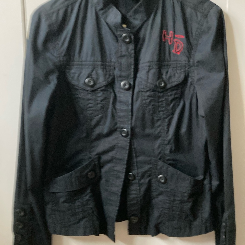 Harley-Davidson Black Utility Jacket with Tailored Silhouette